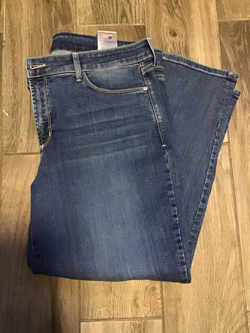 NYDJ Women's Blue Straight-Leg Jeans